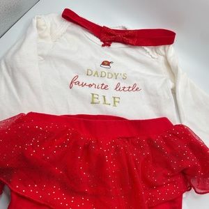 Daddy’s favorite little elf outfit. 3m